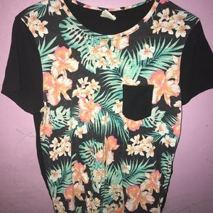 • Pink Floral Shirt